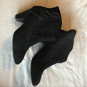 Accepting Offers! Black suede tassel booties!